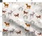 Woodland Trees Deer Bear Forest Reindeer Fox Animals Custom Printed Fabric by Spoonflower Various Fabrics by the Yard or Fat Quarter
